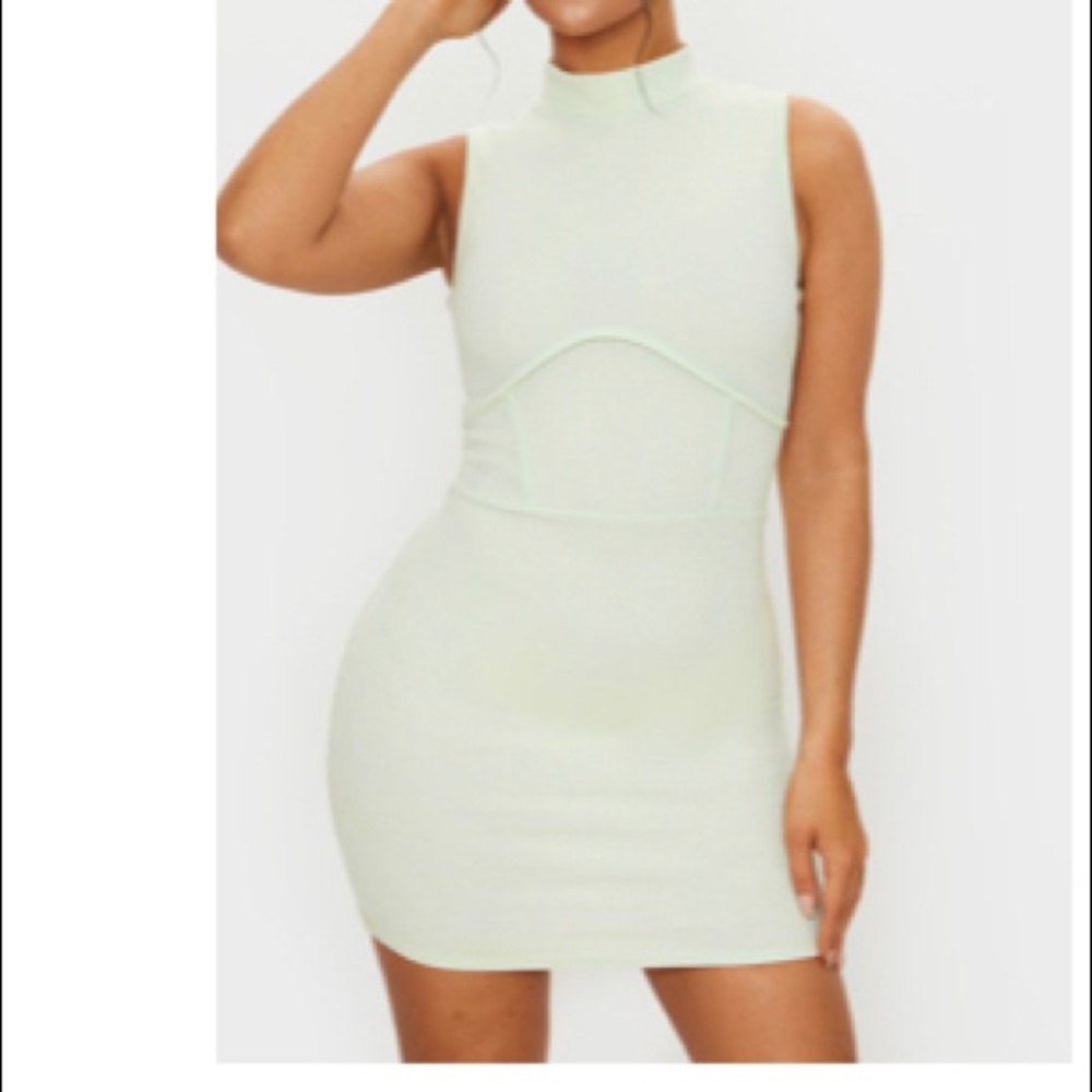 Pale lime dress
